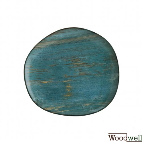 Teller "Bonna Madera" 29cm 6 Set grün/blau