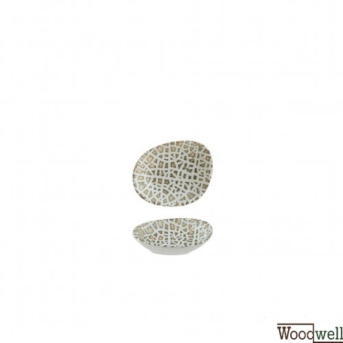 Schälchen "Bonna Lapya" 10cm 24 Set weiß braun