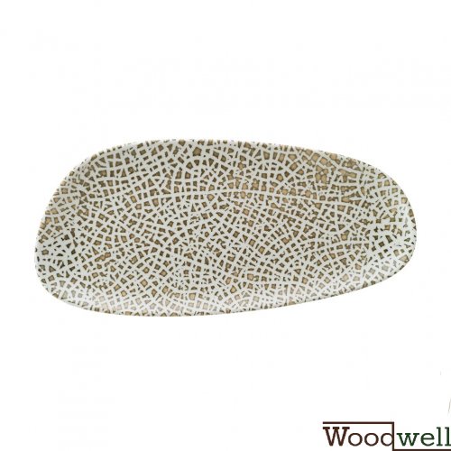 Serving Plate "Bonna Lapya" 36cm 12 Set white/brown