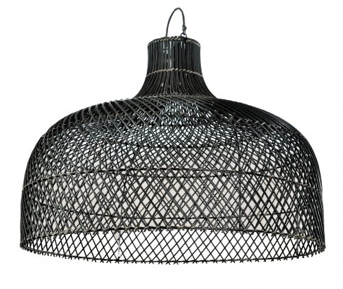 LIGHTING "Eloan" Handmade ceiling lamp made of natural rattan. Dimension: Φ.0,60cm.