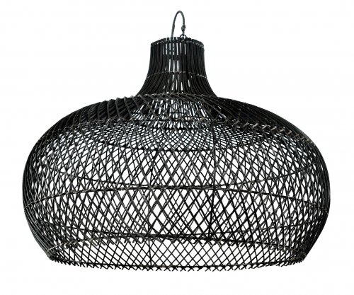 Hängelampe "Eloan" handgefertigt aus natürlichem Rattan Φ.0,60