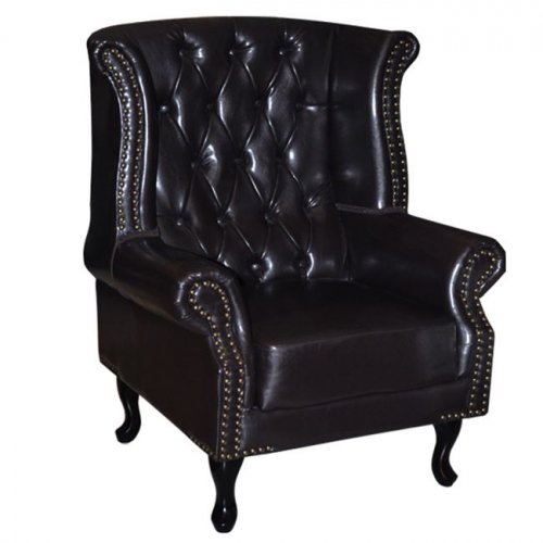 OHRENSESSEL Polina Antik braun | Wohnzimmer Sessel