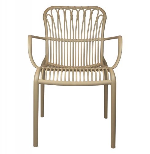 "Lola" armchair from Polypropylene in beige