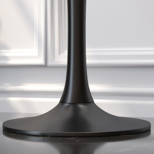 LEONARDO | Bistro Tischgestell | Schwarz | Fuß: Ø 50 cm | Säule: 10 x 73,5 cm