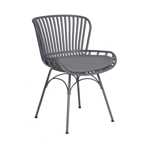 "Mayorka" Stuhl Polypropylene Chair in grey