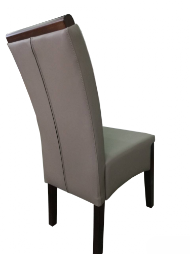 Polsterstuhl mit klassisch elegantem Design | In Grau-Weiß
