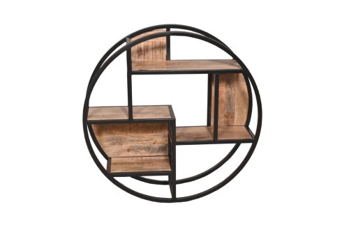 Rundregal Mangoholz mit Eisen