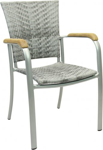 ARUBA Aluminium Stapelsessel in Granit