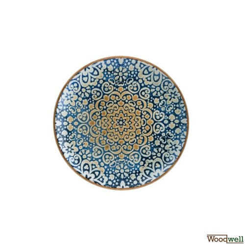 Alhambra weiß und blau mit Blumendesign 12 Set 27 cm