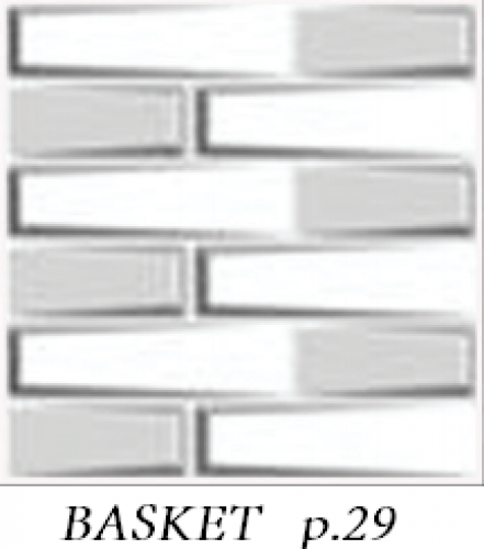 "Basket" wall panels in white - 1 square meter