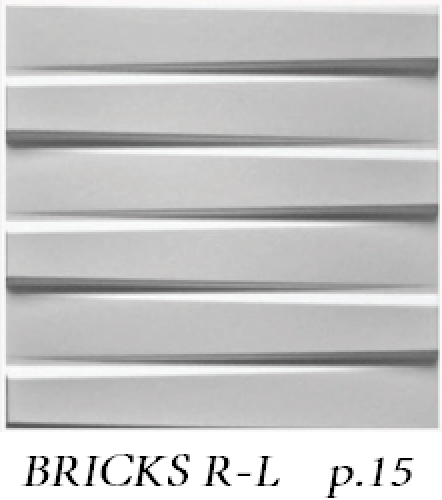 "Bricks" wandpaneele in weiß - 1 quadratmeter