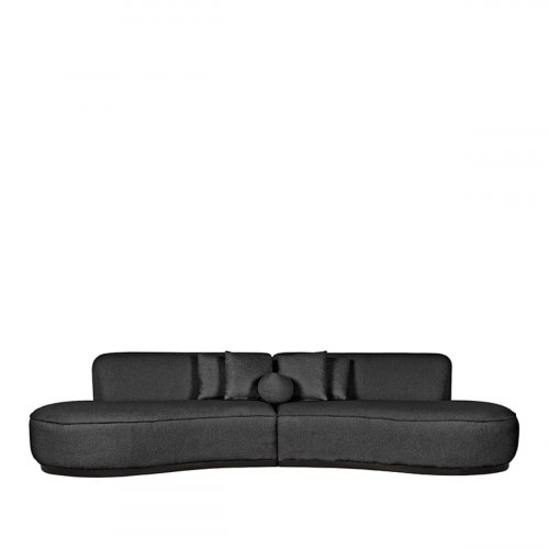 4-Sitzer Sofa "Mori" in anthrazit Boucle