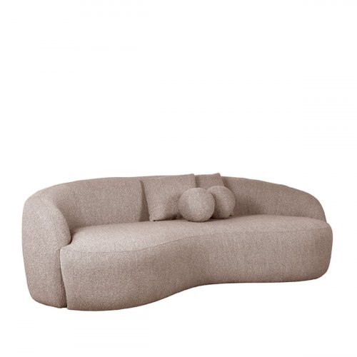 3 seater sofa "Nesso" in brown boucle