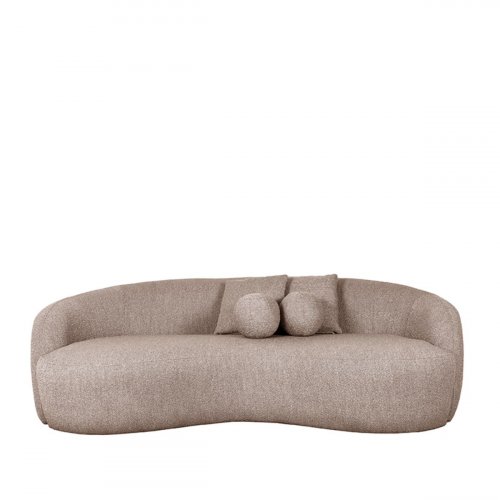 3 seater sofa "Nesso" in brown boucle