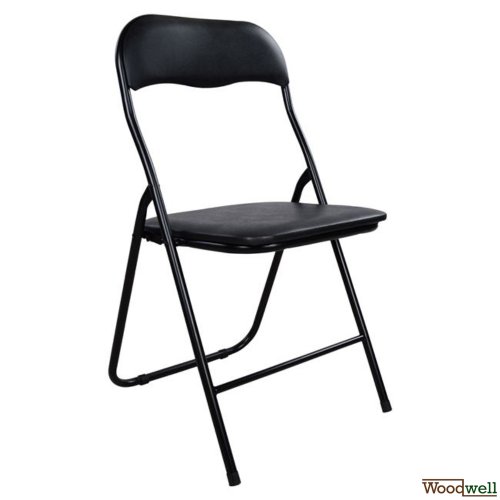 Bankett klappstuhl Catering Kunstleder Schwarz