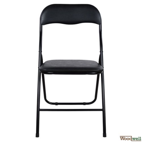 Bankett klappstuhl Catering Kunstleder Schwarz