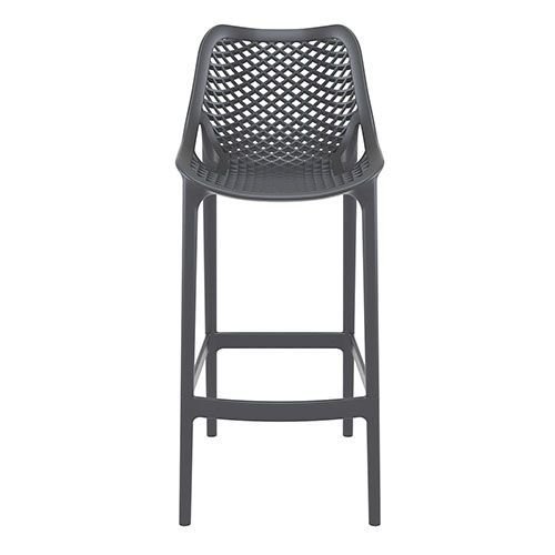 Bar stool "Air" made of polypropylene in dark grey