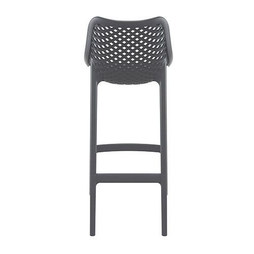 Bar stool "Air" made of polypropylene in dark grey