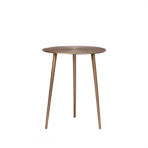 Beistelltisch Nobby 40x40x50 cm Antikes Goldmetall