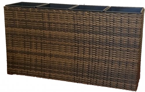 Blumenkasten Kunstoffgeflecht 150x90x77 cm