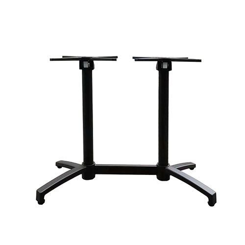 Outdoor Tischuntergestell "Cylus 2" aus Aluminium 72cm Höhe in Schwarz