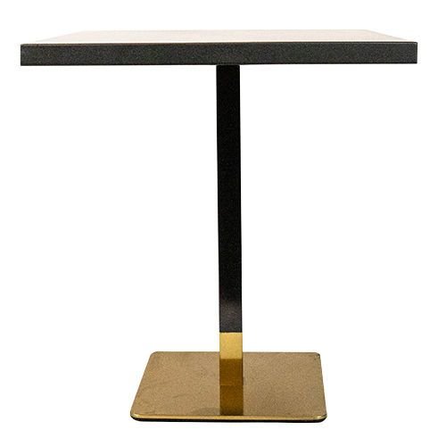 Επιτραπέζια βάση "Dados" από ατσάλι, ύψους 72cm, από μαύρο και χρυσό