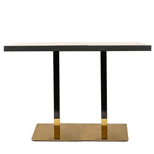 Επιτραπέζια βάση "Dados" από ατσάλι, ύψους 72cm, από μαύρο και χρυσό