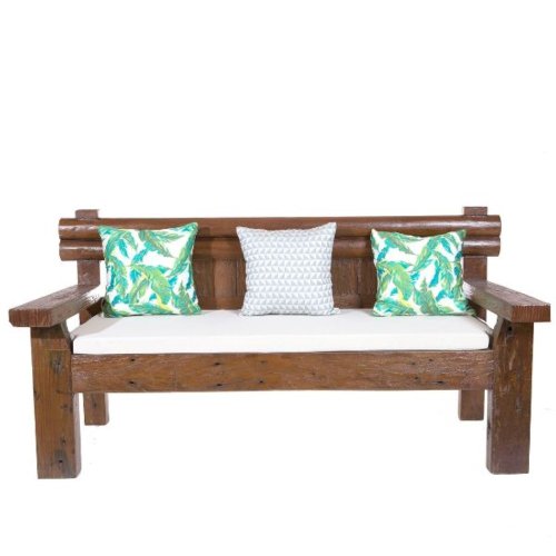 Dreisitzer-Sofa aus Teakholz