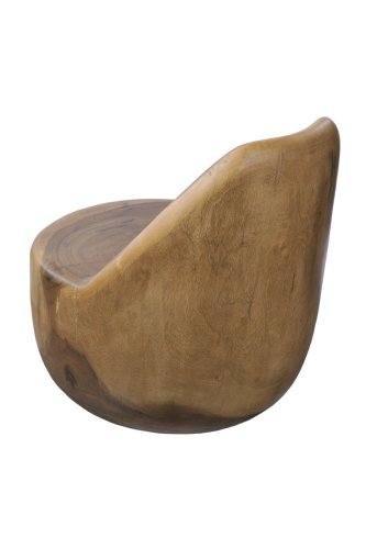 Suar Massivholzsessel - EGG CHAIR 55X40X60H