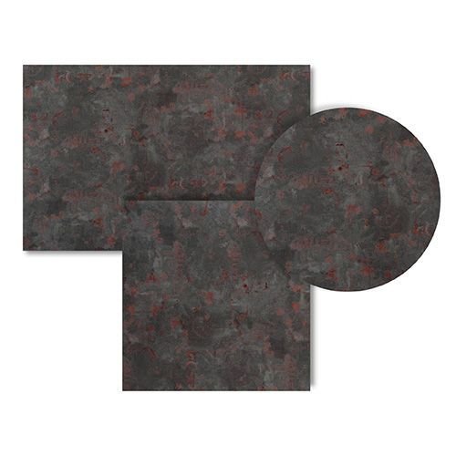 Τραπέζι HPL "Enfiber Metallic Oxid" Ø80cm 12mm thickness