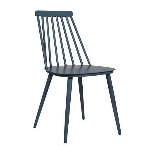 Aluminium Stuhl "Edson" in blau