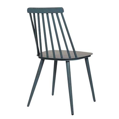 Aluminium Stuhl "Edson" in blau