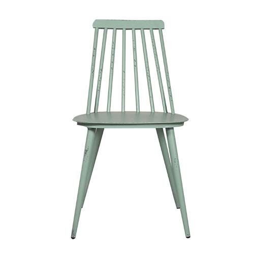 Aluminium Stuhl "Edson" in retro grün