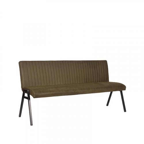 Dining room bench Matz 175x62x86 cm in khaki army green