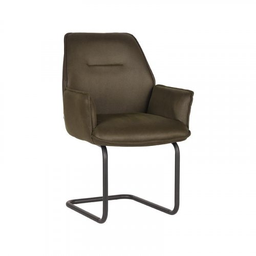 modern dining chair in army green 59x59x88 cm