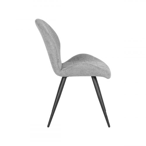 Esszimmerstuhl Sil 51x64x87 cm Zinkgewebe | Schwarzes Metall