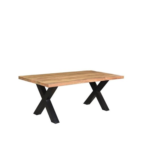 Esstisch ZINO aus massivem Mangoholz 180x90x76 cm | Baumstamm Möbel