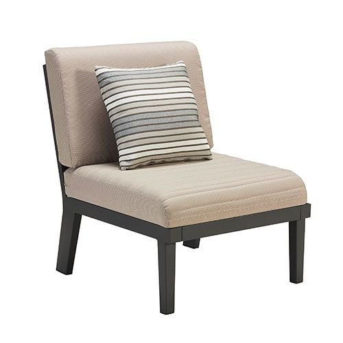 "EMOTI" LOUNGE SET 5-TEILIG AUS ALUMINIUM UND TEAKHOLZ SCHWARZ