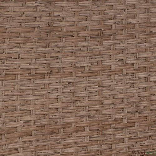 Esstisch-Set 5 Stk. mit Metalltisch 120x70x75 + Sessel Korb-Rattan-Futter in Braun