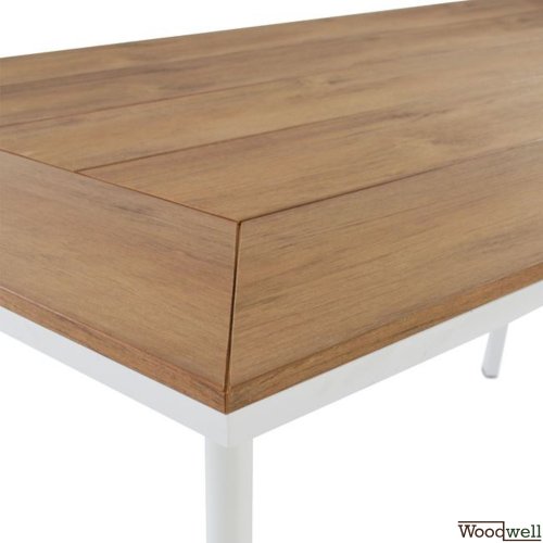 Esstisch-Set 7 Stk. in weißer Farbe mit Polywood Tischoberfläche + Eros Sessel