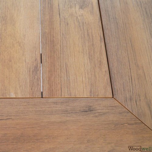 Esstisch-Set 7 Stk. in weißer Farbe | Polywood Tisch | Sessel aus Aluminiumrahmen
