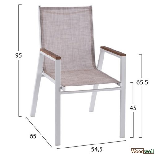 Esstisch Set aus Aluminium in Farbe weiß