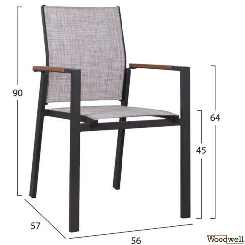 Dining table set in gray