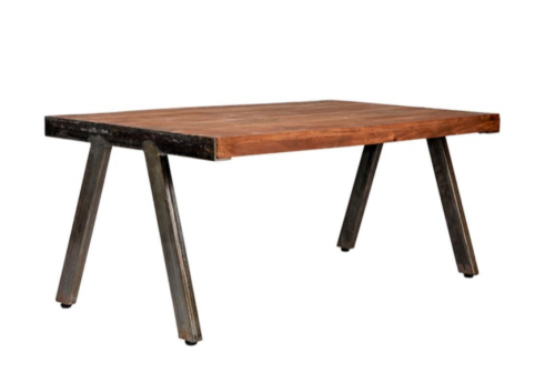 Handgemachter tisch aus akazienholz