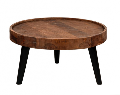 Handgemachter tisch aus akazienholz