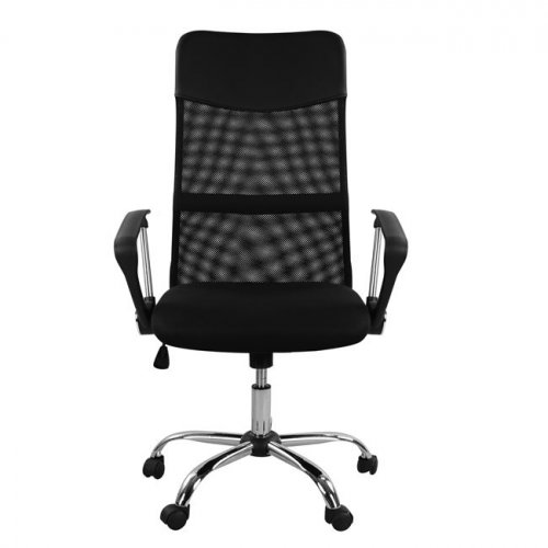 Bürostuhl in schwarz mit chrome beine