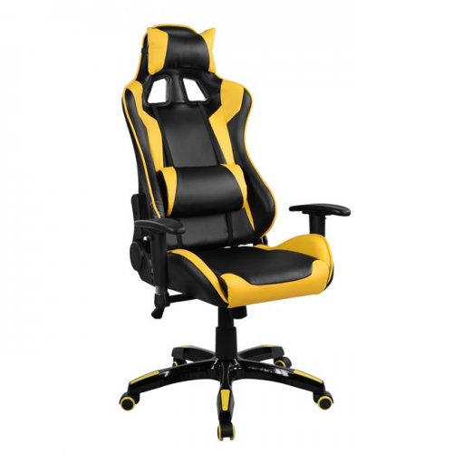 ARMCHAIR GAMING SCHWARZ-GELB PU
