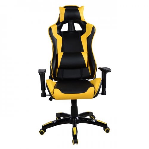 ARMCHAIR GAMING SCHWARZ-GELB PU