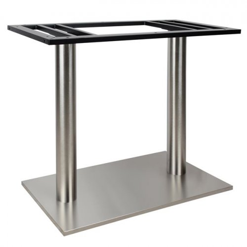 "Inox" Tischgestell mit 2 Säulen aus Edelstahl