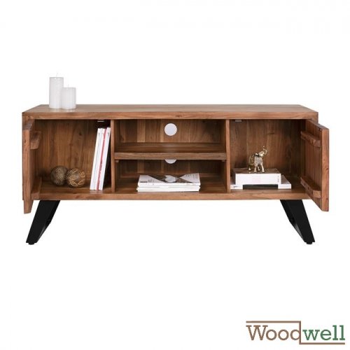 Sideboard FANCI aus massivem Akazienholz in Naturfarbe | Baumstamm Möbel